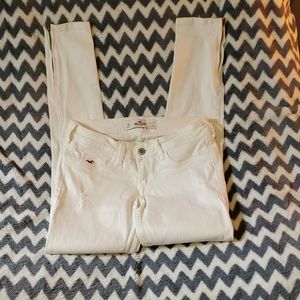 Hollister zipper ankle skinny jeans